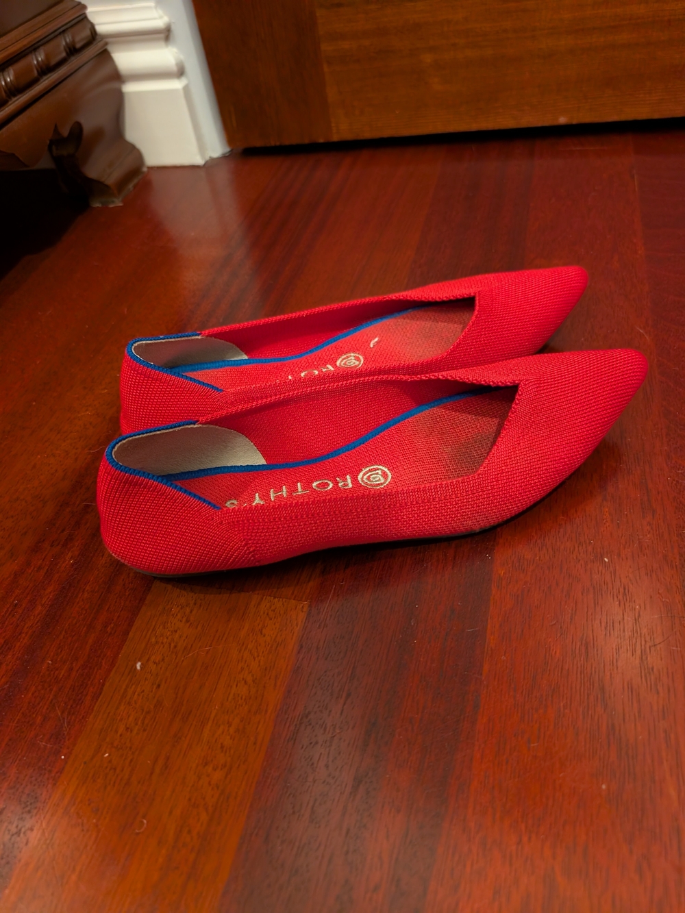 Rothy's Pink Pointed Knit Flats